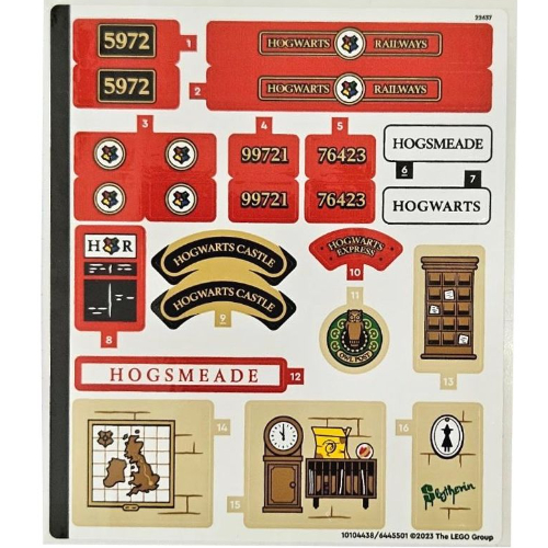 Sticker Sheet for Set 76423-1 [No Color/Any Color]
