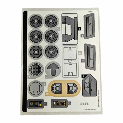 Sticker Sheet for Set 75374-1