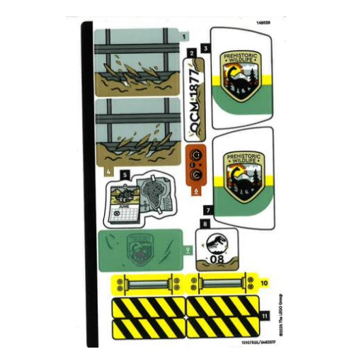 Sticker Sheet for Set 76966-1