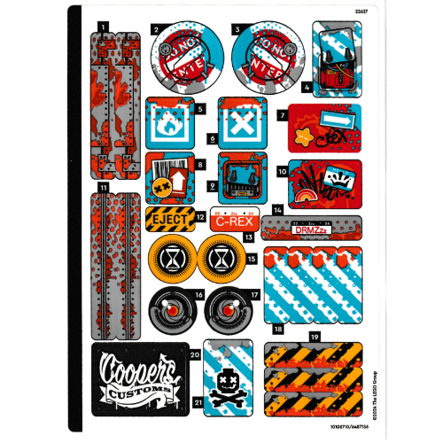 Sticker Sheet for Set 71484-1