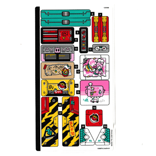 Sticker Sheet 2 for Set 80055-1