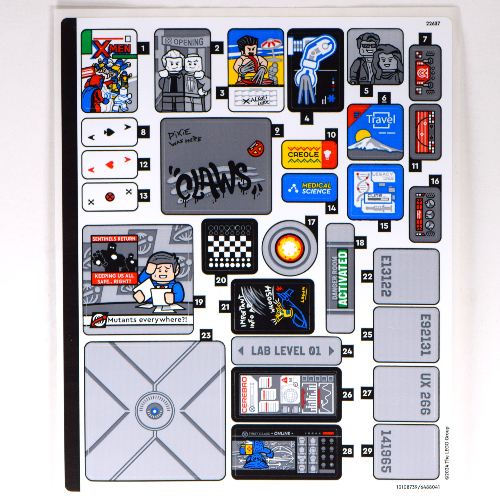 Sticker Sheet 1 for Set 76294-1