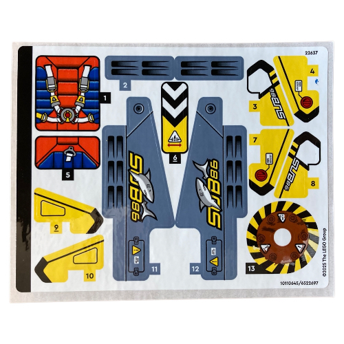Sticker Sheet for Set 42201-1