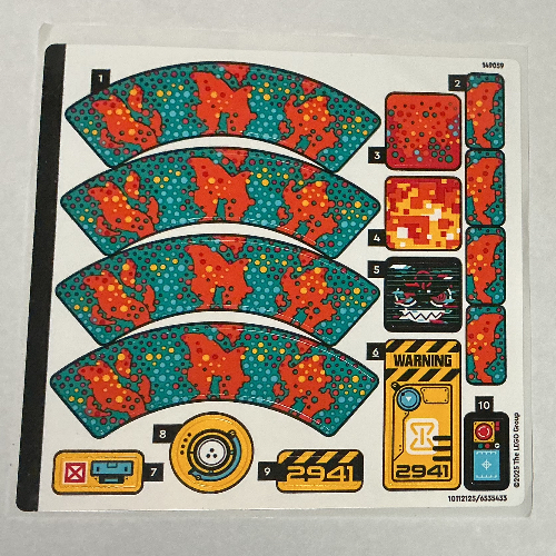 Sticker Sheet for Set 71492-1