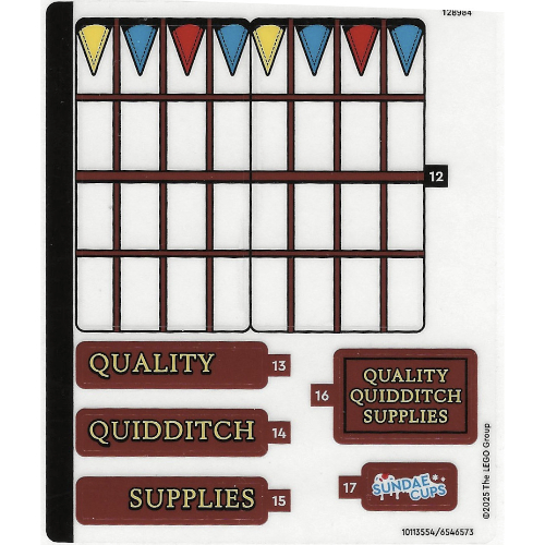 Sticker Sheet 2 for Set 76452-1