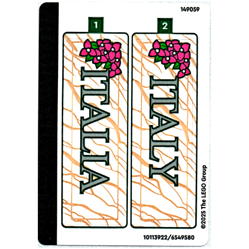 Sticker Sheet for Set 40818-1