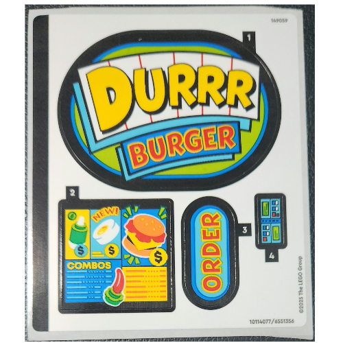 Sticker Sheet for Set 77076-1