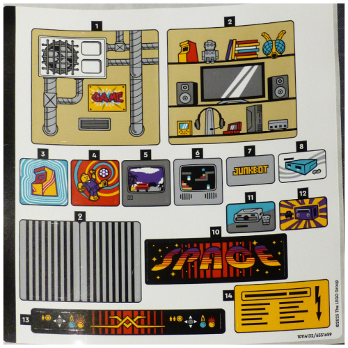 Sticker Sheet for Set 40805-1