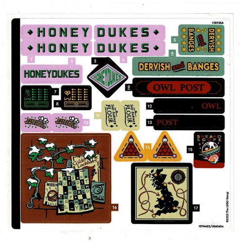 Sticker Sheet 1 for Set 76457-1