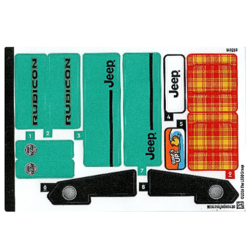 Sticker Sheet for Set 42227-1