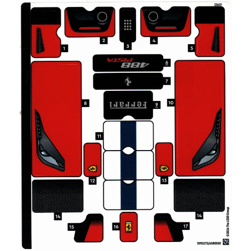 Sticker Sheet for Set 42235-1