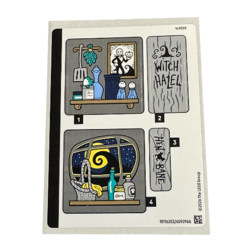 Sticker Sheet for Set 43288-1 [No Color/Any Color]