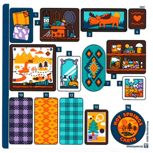 Sticker Sheet for Set 42705-1