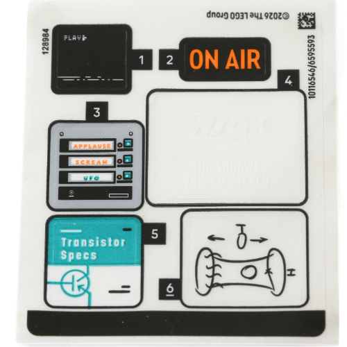 Sticker Sheet for Set 40891-1