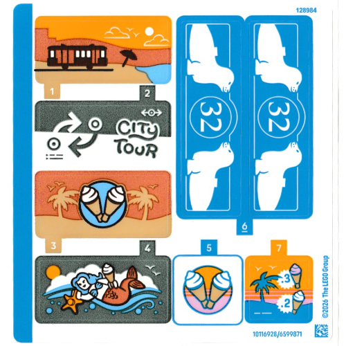 Sticker Sheet for Set 60506-1