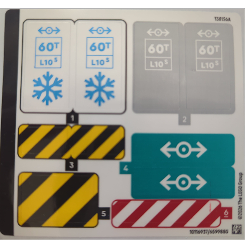 Sticker Sheet for Set 60509-1