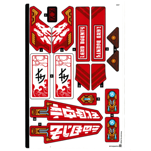 Sticker Sheet for Set 71869-1
