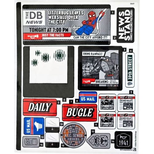 Sticker Sheet 1 for Set 76342-1 [No Color/Any Color]