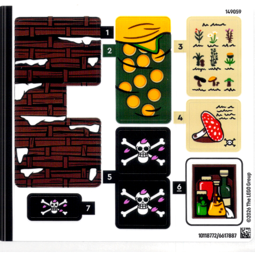 Visuel indicatif Rebrickable de Sticker Sheet for Set 75641-1