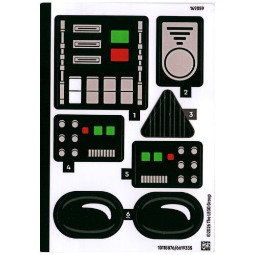 Sticker Sheet for Set 75461-1