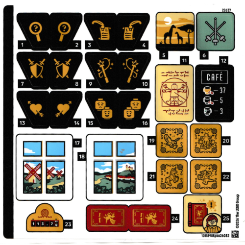 Sticker Sheet for Set 11379-1