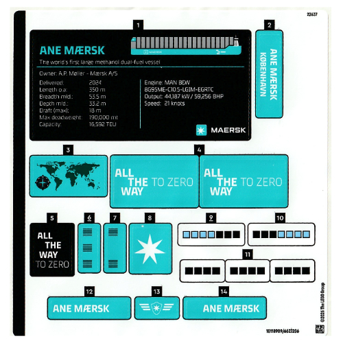 Sticker Sheet for Set 40955-1