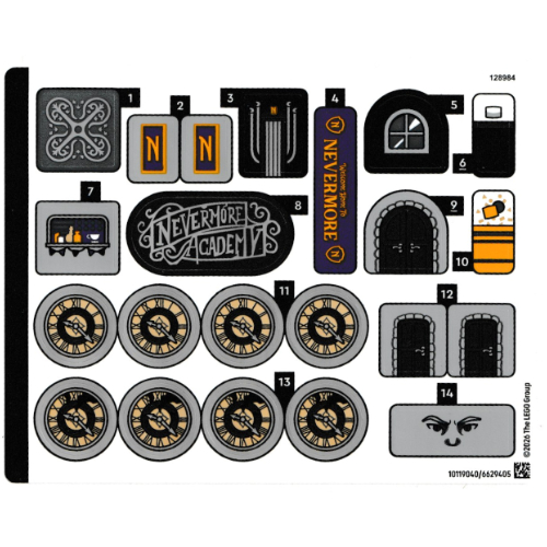 Sticker Sheet for Set 76788-1