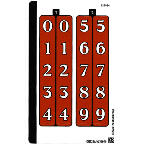Sticker Sheet for Set 40874-1