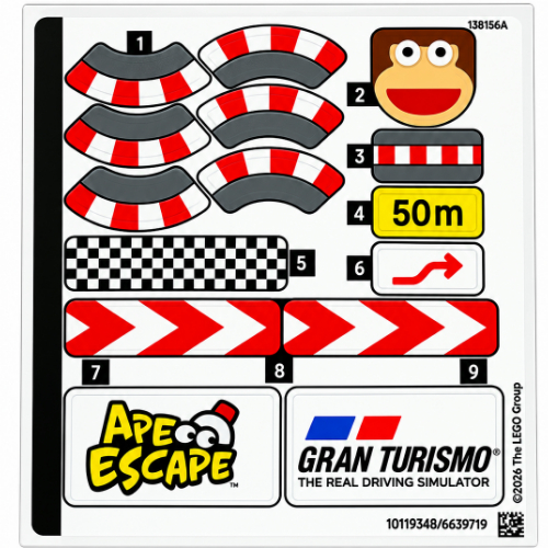 Sticker Sheet for Set 72306-1