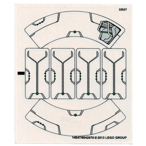 Image of part Sticker Sheet for Set 76003-1