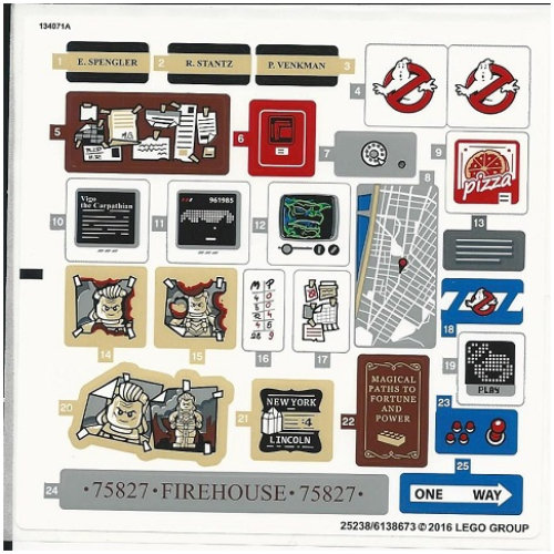 Image of part Sticker Sheet 1 for Set 75827-1