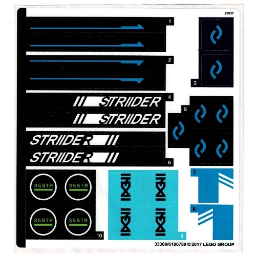 Image of part Sticker Sheet for Set 70611-1