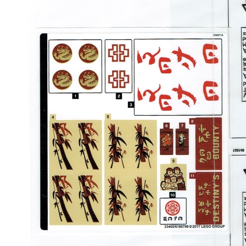 Image of part Sticker Sheet for Set 70618-1