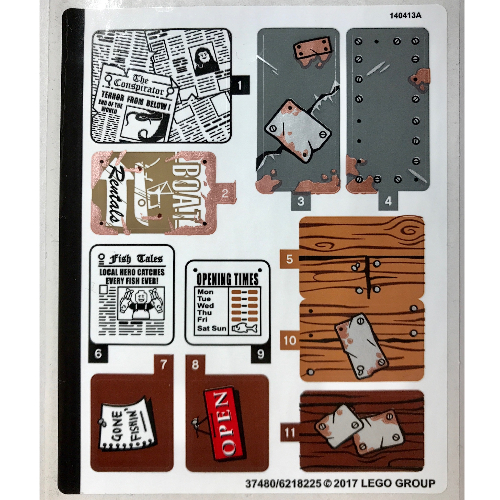 Image of part Sticker Sheet for Set 21310-1