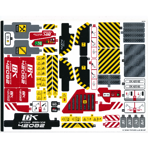 Image of part Sticker Sheet for Set 42082-1