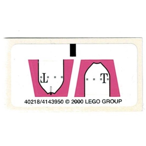 Sticker Sheet for Sets 1196-1, 1197-1