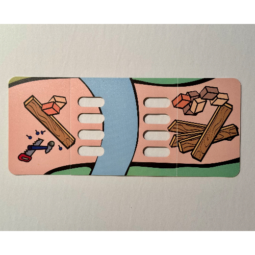 Duplo Playmat, Bridge Under Construction / Finished Bridge Print