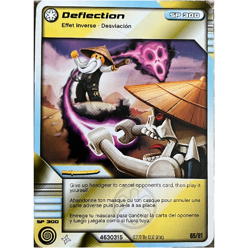 LEGO part Trading Card, Ninjago Deck #1: 65 - Deflection - North American Version