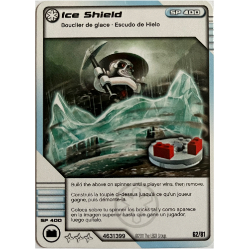 LEGO part Trading Card, Ninjago Deck #1: 62 - Ice Shield - North American Version