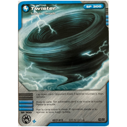 LEGO part Trading Card, Ninjago Deck #1: 42 - Twister - North American Version