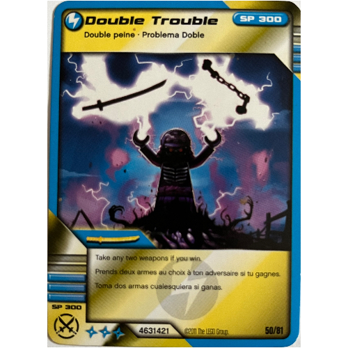 LEGO part Trading Card, Ninjago Deck #1: 50 - Double Trouble - North American Version