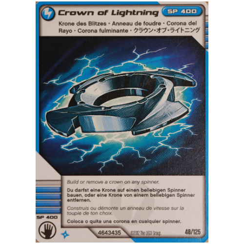 LEGO part Trading Card, Ninjago Deck #2: 48 - Crown of Lightning - International Version