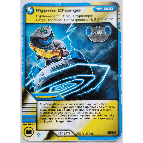 LEGO part Trading Card, Ninjago Deck #2: 65 - Hypno Charge - International Version