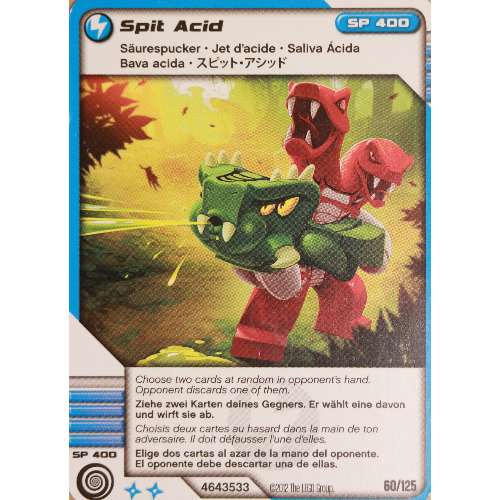 LEGO part Trading Card, Ninjago Deck #2: 60 - Spit Acid - International Version