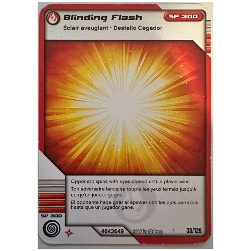Trading Card, Ninjago Deck #2: 33 - Blinding Flash - North American Version