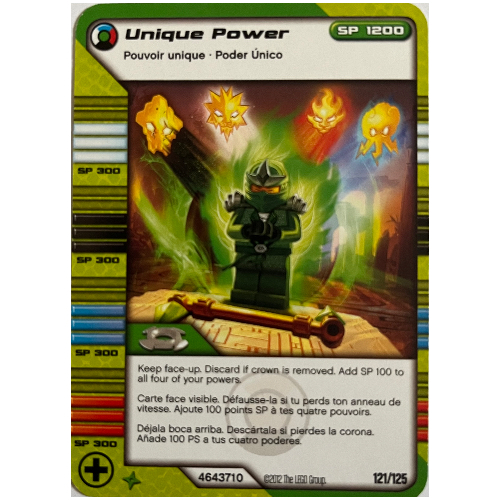 LEGO part Trading Card, Ninjago Deck #2: 121 - Unique Power - North American Version