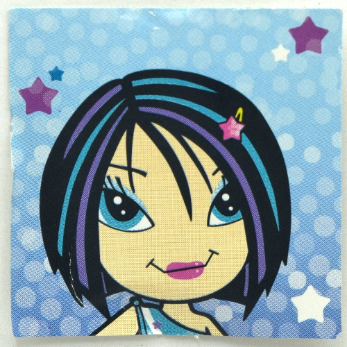 Clikits Insert, Thin, 4 x 4 with 'Star' Print