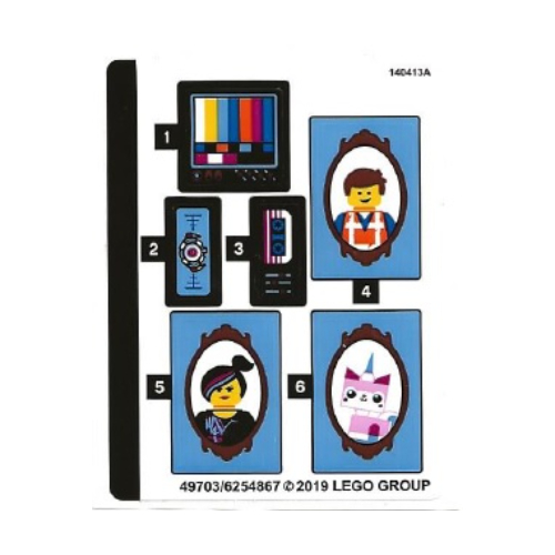 Image of part Sticker Sheet for Set 70831-1