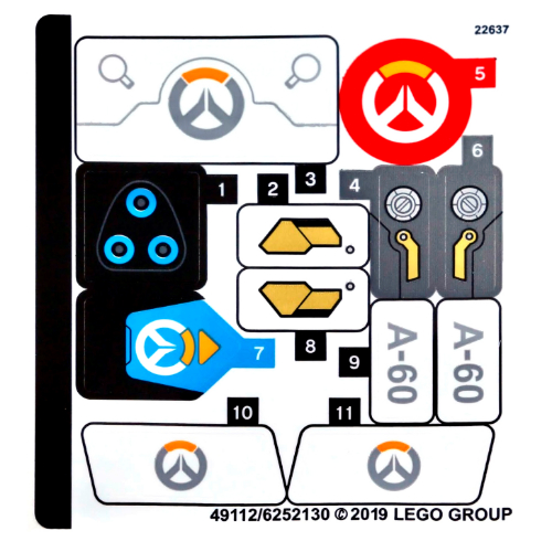 Image of part Sticker Sheet for Set 75975-1