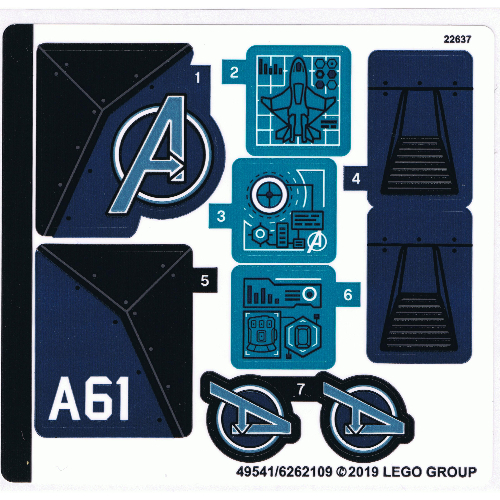 Image of part Sticker Sheet for Set 76126-1